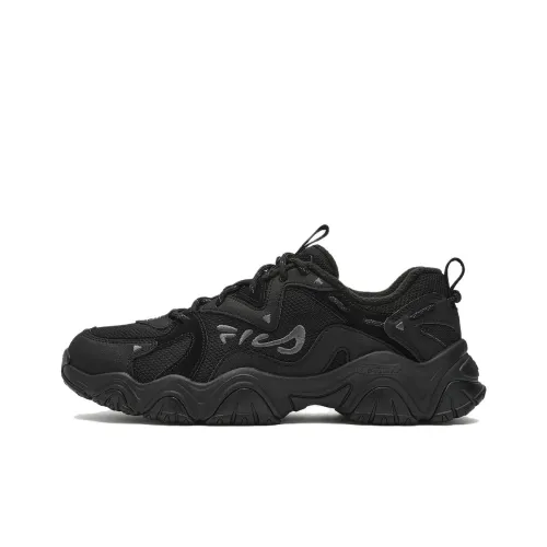 FILA Fluid 4 Chunky Sneakers Men Low-Top Black