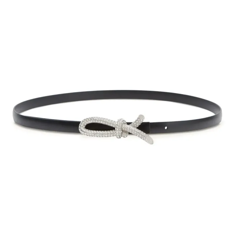 Ferragamo Crystal embellished Leather Belt-0