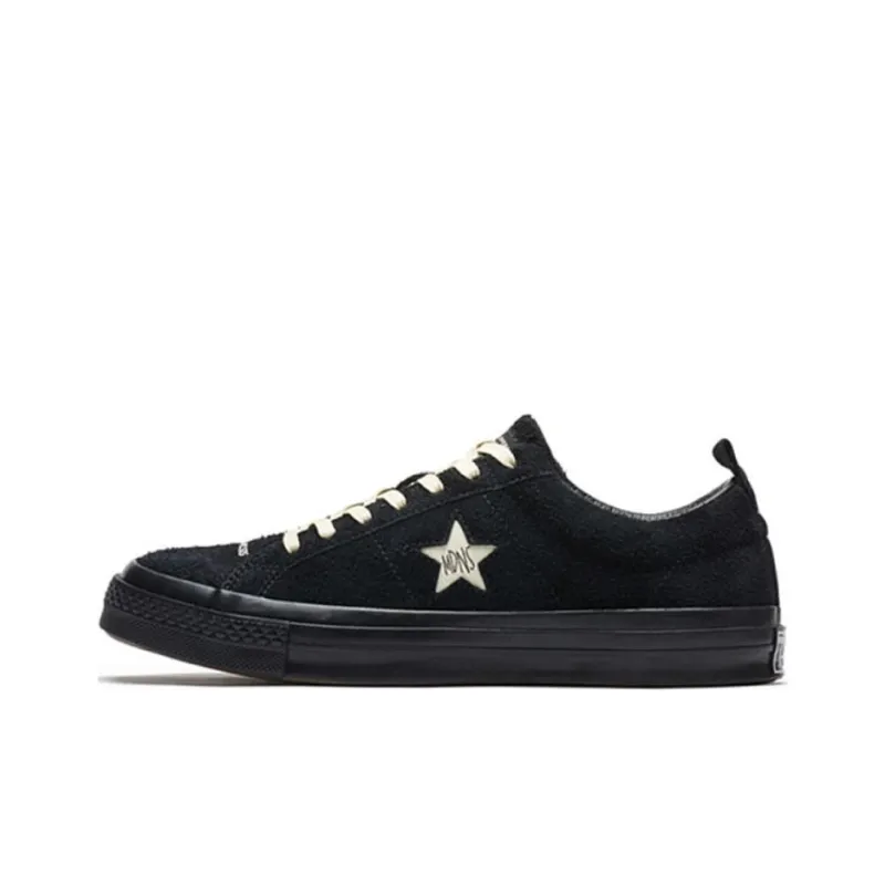 MADNESS x Converse One Star Low Top Skateboard Shoes Unisex Black-0