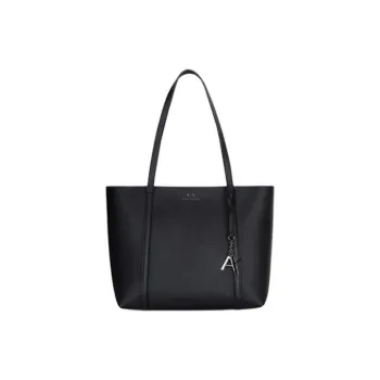 ARMANI EXCHANGEAE PU Synthetic Leather Tote Bag Shopping Bag Handbag Shoulder Bag Women's Black