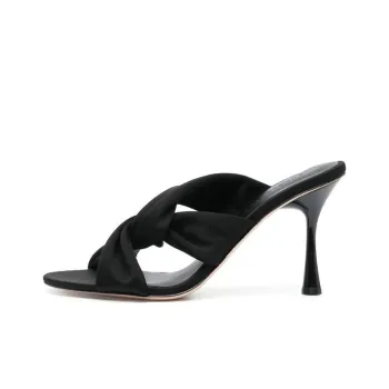 STUDIO AMELIA Rubber Sole Slide Slippers Women's Black