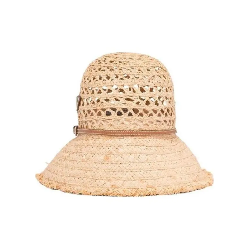 PRADA Raffia Bucket Hats Women's Brown-0