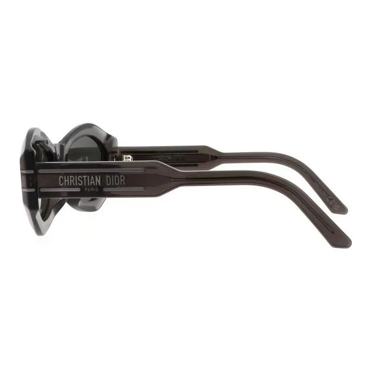 DIOR Acetate Irregular Shape Sunglasses Women's Gray-1