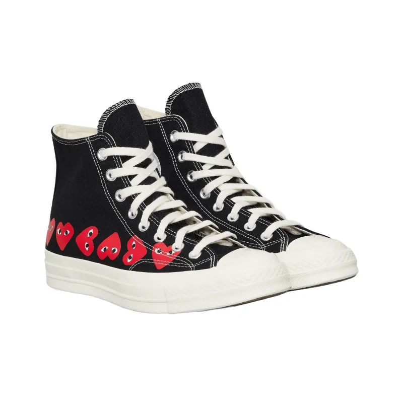 Converse Comme Des Garçons PLAY X Chuck 70 High 'Multi Heart   Black'-2