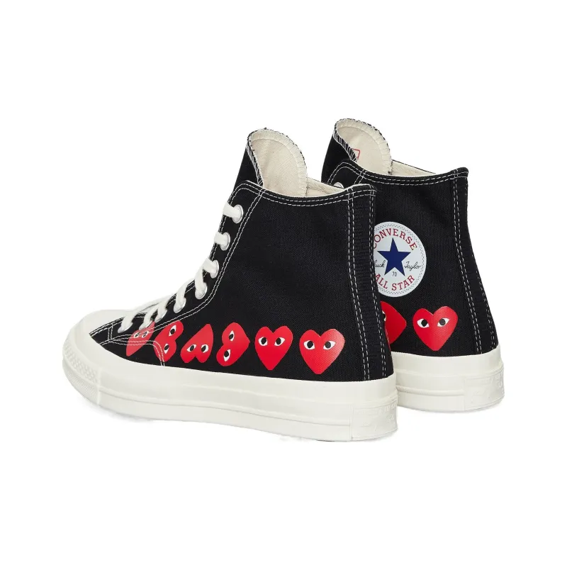 Converse Comme Des Garçons PLAY X Chuck 70 High 'Multi Heart   Black'-3