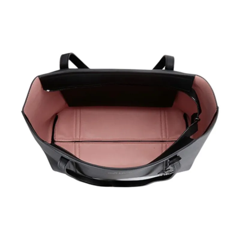 ARMANI EXCHANGEAE PU Synthetic Leather Tote Bag Shopping Bag Handbag Shoulder Bag Women's Black-4