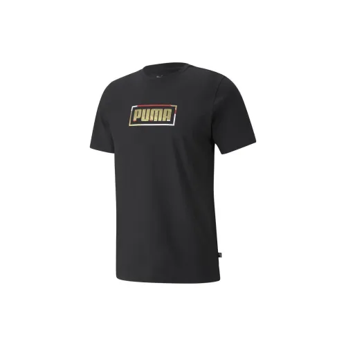 PUMA GRAPHIC METALLIC T-Shirts Men Black