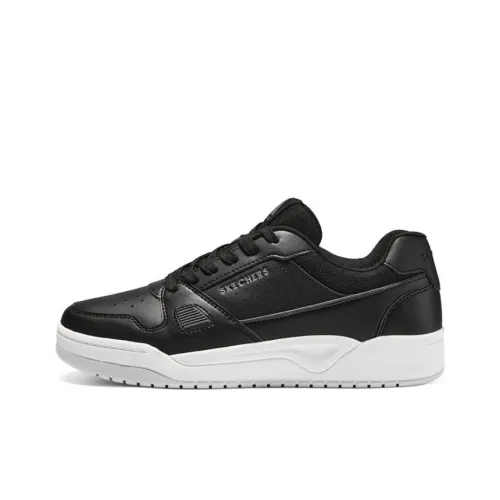Skechers Lightweight And Breathable Low-Top Skateboard Shoes Men's Black