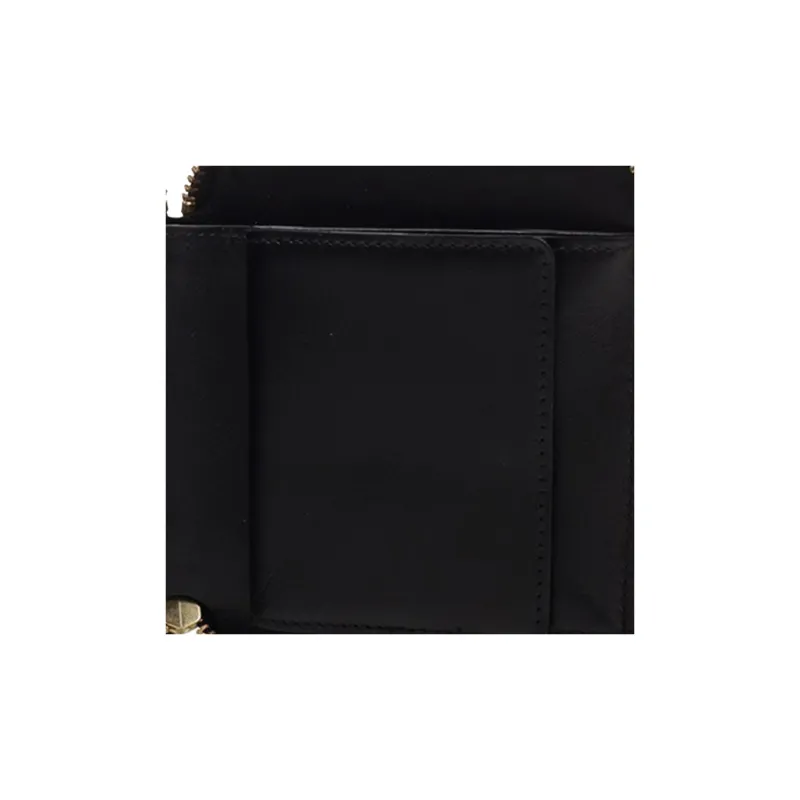 CDG Cow Leather Wallet Men's Black-3