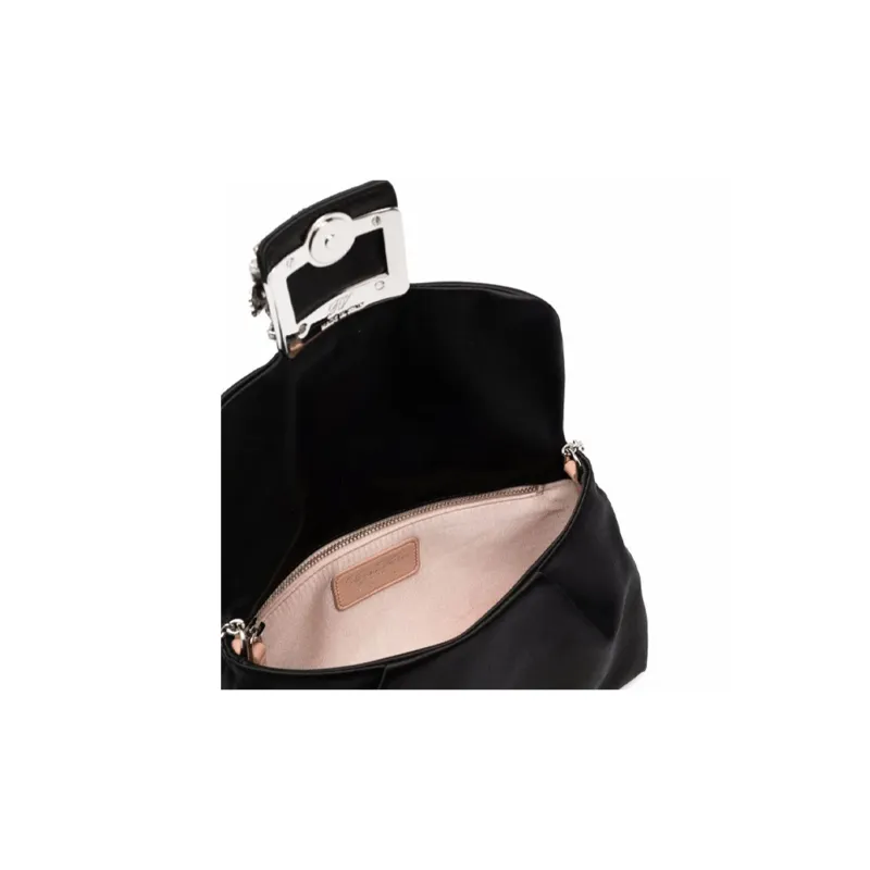 Roger Vivier Embellished Draped Clutch Bag-3