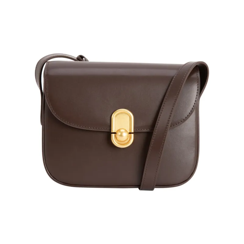 VENOF Cow Leather Women's Crossbody Small Square Bag Small Size Women's Kase Black/Mocha/Rose Red/Li Be Coffee-26