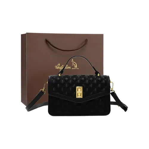 AUGTARLION Artificial Leather Shoulder Bag Small Square Bag Handbag Crossbody Bag Small Size Women's Black