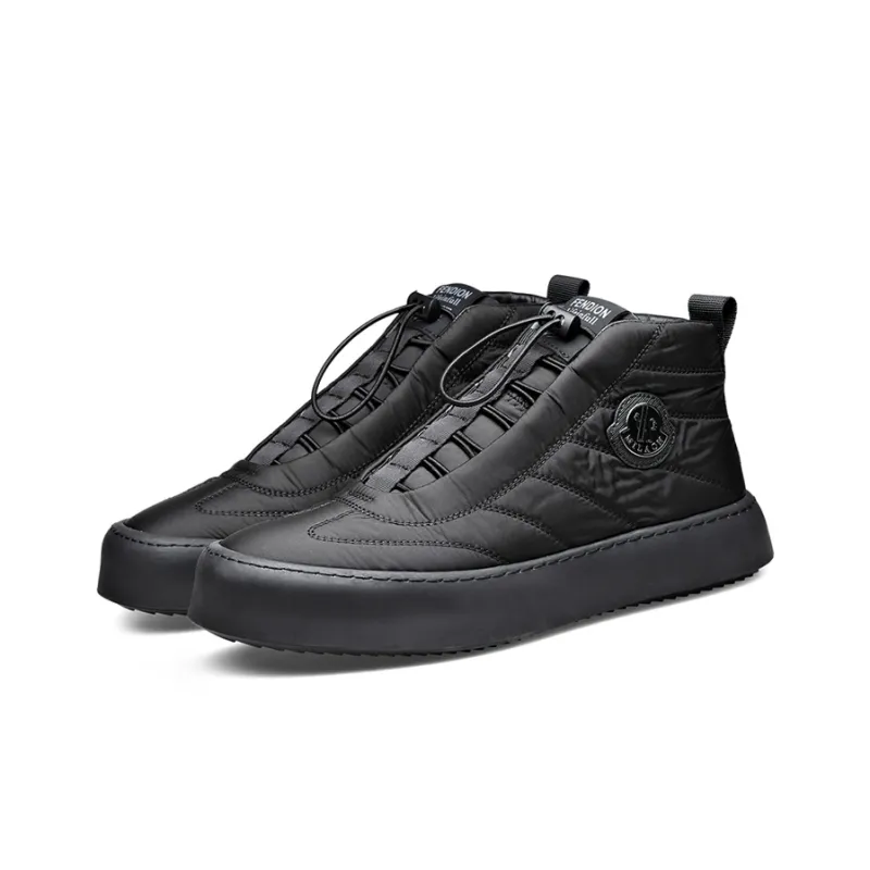 YEDANI High-Top Skateboard Shoes Men's Black-7