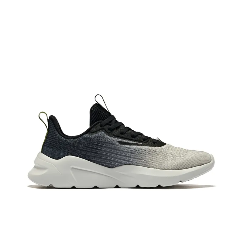 Erke Cushioning, Wear Resistant Low Top Running Shoes Men's Pencil Gray Jet Black-1