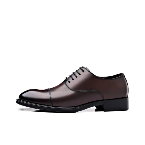 SHUPATE Dress Shoes Men Low Top Black/Brown