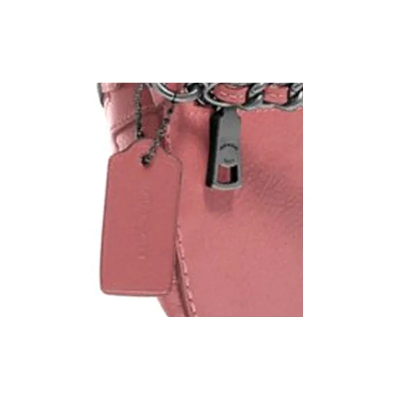 COACH Cow Leather Fanny Pack Trumpets Women's Silver Hardware/Pink-4