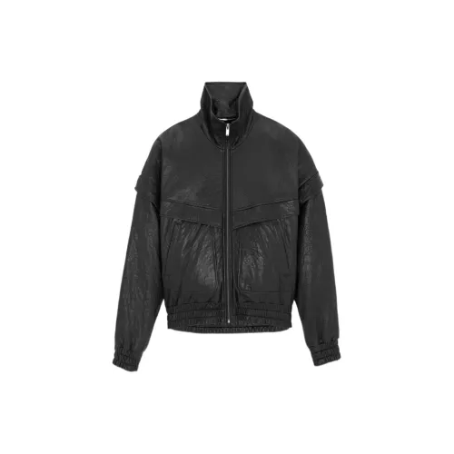 SAINT LAURENT Leather Jackets Men Black