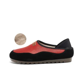 OULISASI Casual Single Shoes Women's Red Black