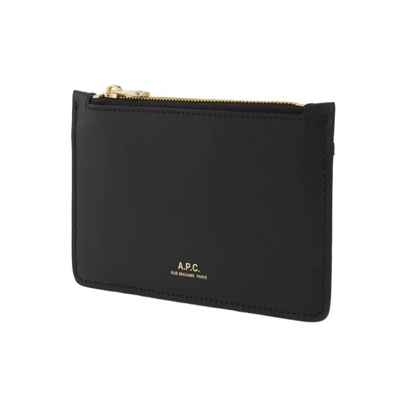 A.P.C Willow Logo Embossed Card Holder-3