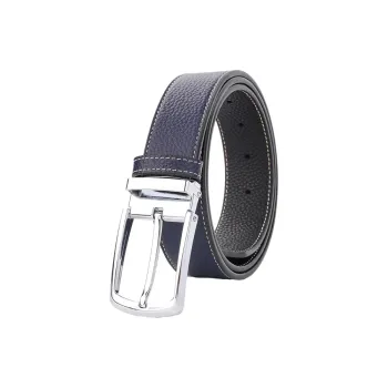 NINE NAIL 9-Section Double-Sided Trendy Versatile Pin Buckle Cow Leather Genuine Leather Men's Belt Men's Width: 3.5cm