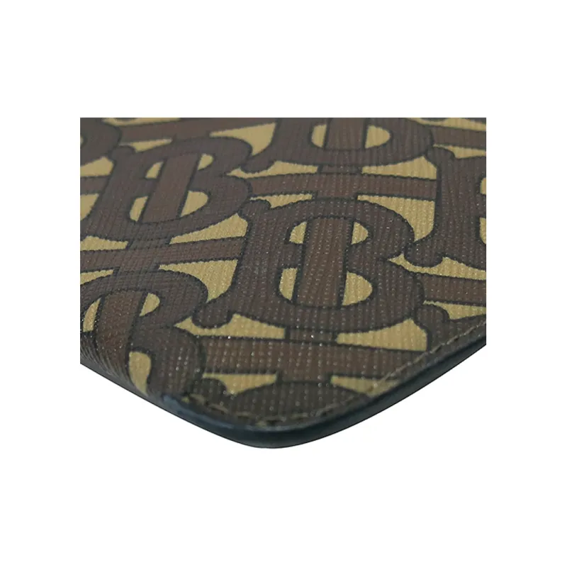 Burberry PVC Clutch Men's Brown-4