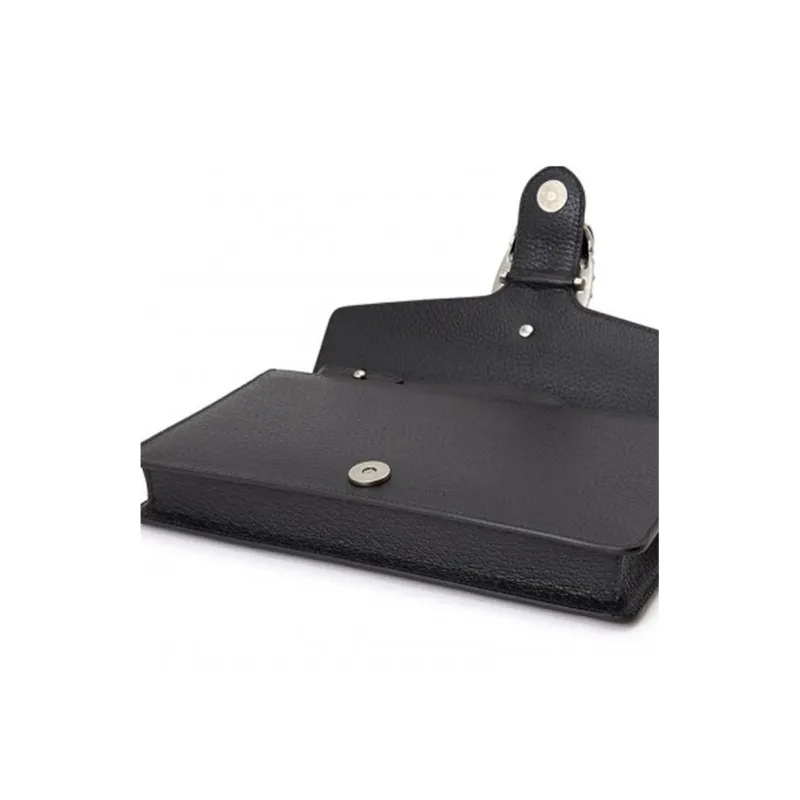 GUCCI Dionysus Leather Clutch Women's Black-4