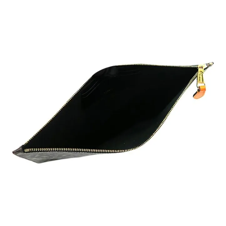 Burberry PVC Clutch Men's Brown-3
