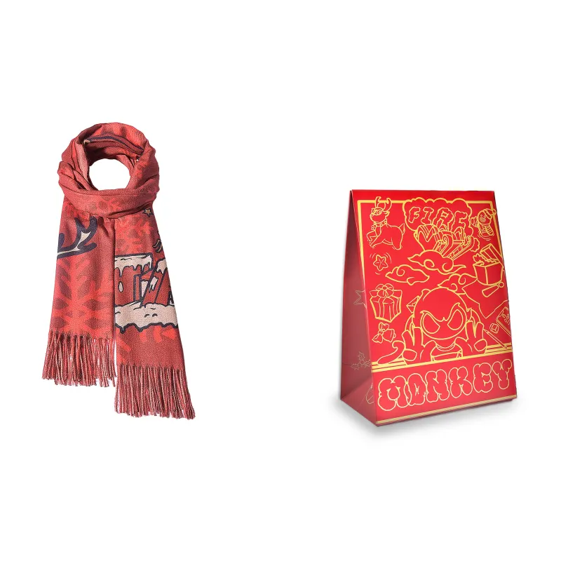 FireMonkey Knit Scarf Contact Customer Service For Writing A Greeting Card Unisex-4