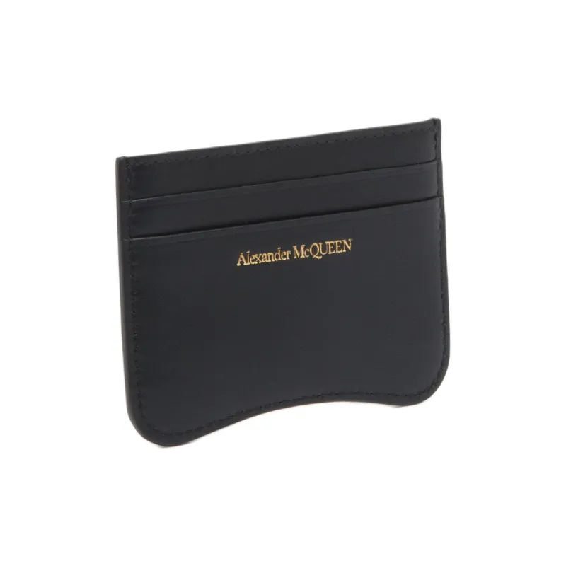 Alexander McQueen Leather Coin Purse Women's Black-1