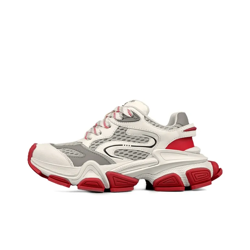 XIE SHE Height Increasing Abrasion Resistant Lightweight Low Top Chunky Sneakers Women's-18