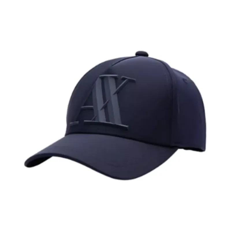 ARMANI EXCHANGE Elastomultiester Baseball Caps Men's Navy Blue-0