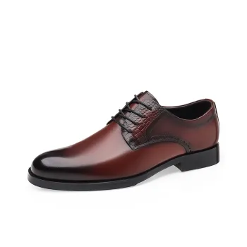 SHUPATE Dress Shoes Men Low Top Black/Brown