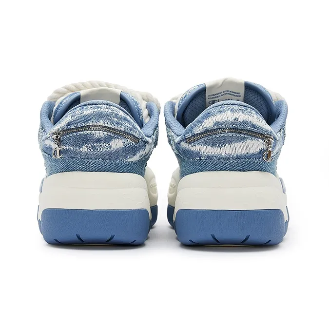 Champion CloudNine V1 Cloud Cotton Shoes Anti Slip Wear Resistant Low Top Skateboard Shoes Women's Blue-3