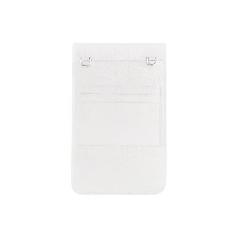 Balenciaga Cash Cow Leather Cell Phone Pouch Card Holder Men's White-1