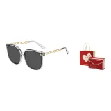 Transparent Gray Frame with Gray Lens+Christmas Present Box (TY0003-3LW)