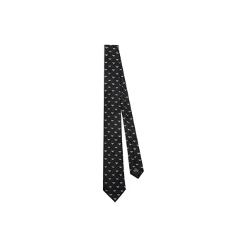 ARMANI EXCHANGEAE Mulberry Silk Ties Men's Black