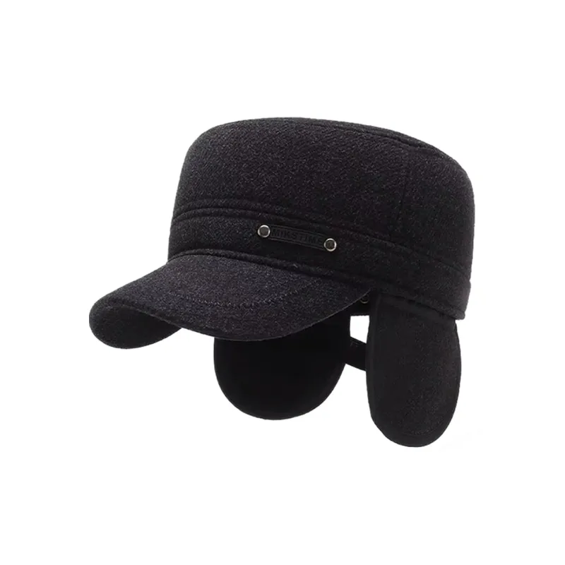 Youyoulan Woolen Trapper Hats Men's-0