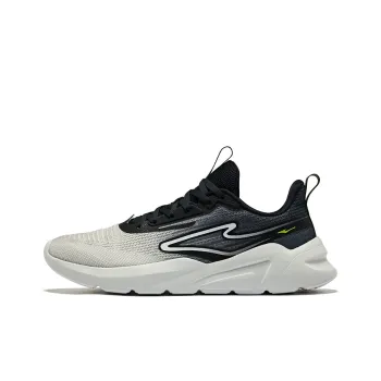 Erke Cushioning, Wear Resistant Low Top Running Shoes Men's Pencil Gray Jet Black