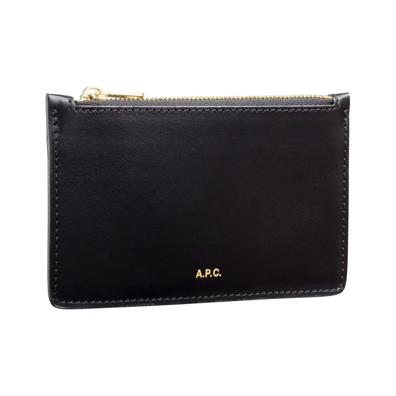 A.P.C Willow Logo Embossed Card Holder-2