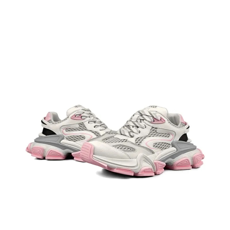 XIE SHE Height Increasing Abrasion Resistant Lightweight Low Top Chunky Sneakers Women's-3