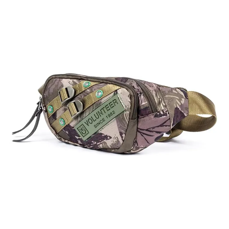 Volunteer Oxford Polyester Sling Bag Shoulder Bag Crossbody Bag Waist Bag Mini Unisex Green-1