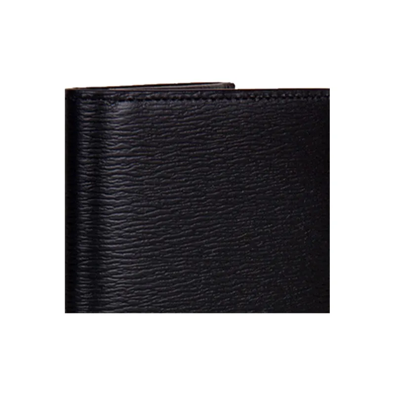 MONTBLANC Shiny Cow Leather Card Holder Men's Black-5