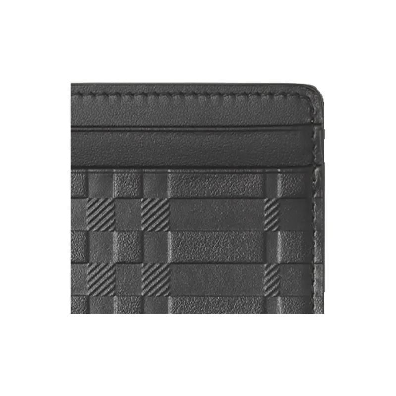 Burberry Leather Card Holder Men's Black-5