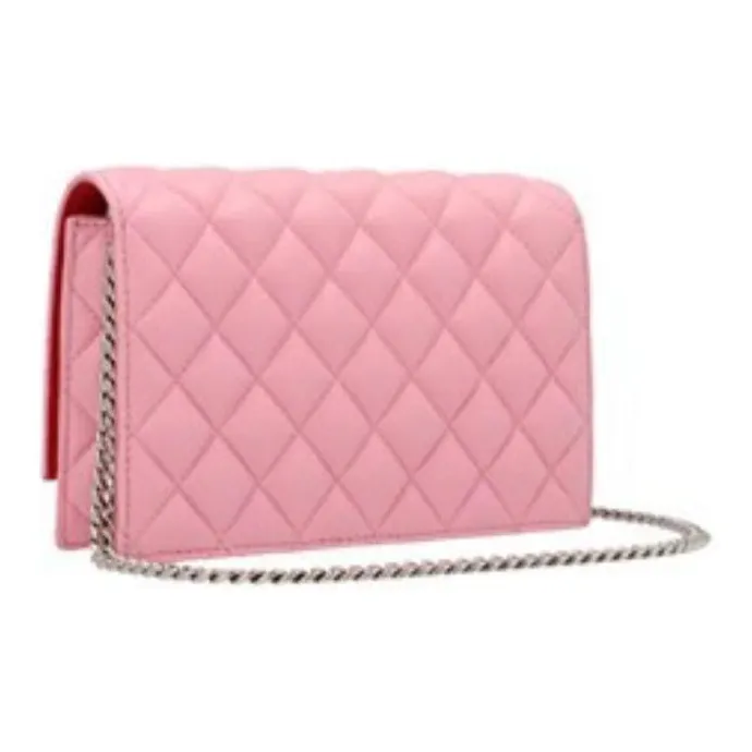 Alexander McQueen Cow Leather Shoulder Bag Crossbody Bag Small Size Women's Pink-4