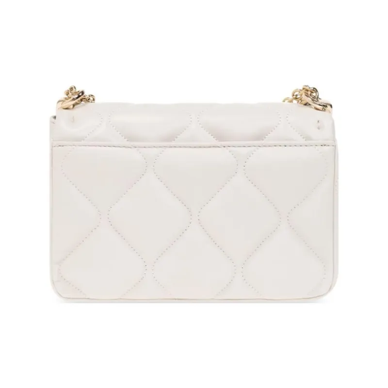 Furla 1927 Collection Quilted Nappa Leather Crossbody Bag Shoulder Bag Mini Women's White-4