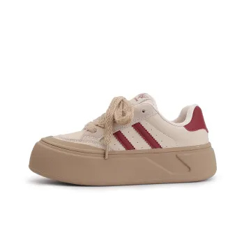 Shen Linsen Slip Resistant Cushioning Wear Resistant Lightweight Height Increasing Low Top Skateboard Shoes Women's