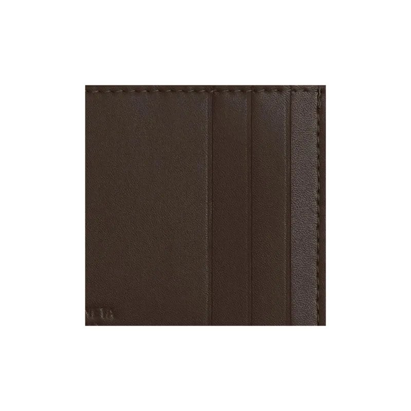 Bottega Veneta Cow Leather Card Holder Men's Light Brown-4