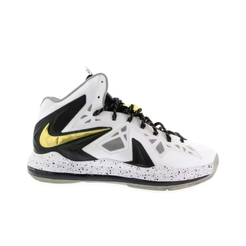 Nike LeBron X Elite+ White Gold-1