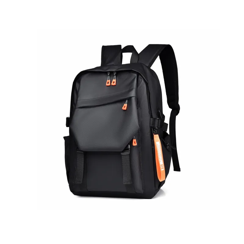 GEERDUN PU Laptop Backpack Regular Unisex Black/Gray-0