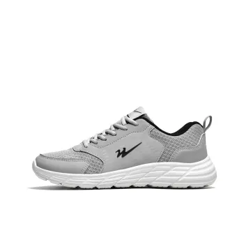 Binary Low-Top Running Shoes Men's Light Gray